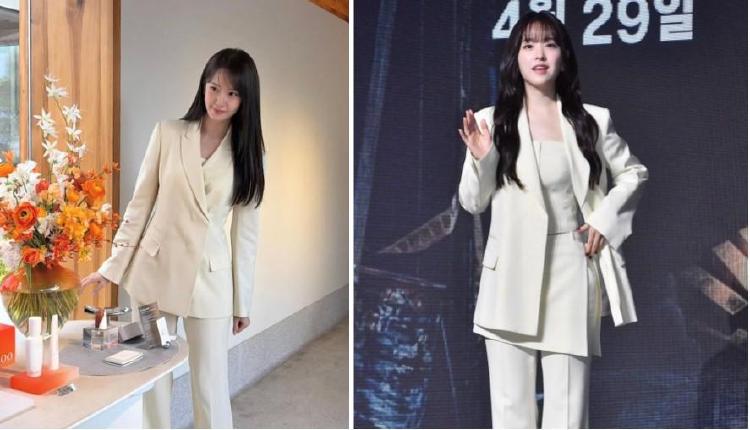 윤아 박보영, 10cm 키 차이 셋업 같은 옷인데 왜 이렇게 달라 보일까